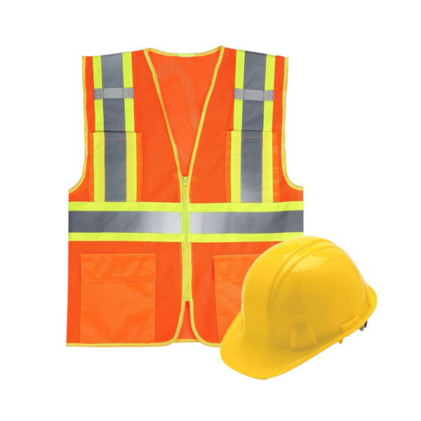 Reflective safety vest and yellow helmet for Bump Ahead construction pregnancy costume