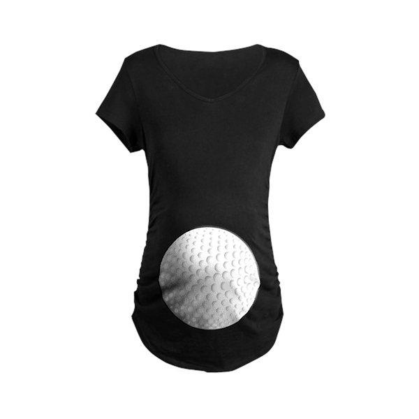 Golf Ball Maternity Dark T-Shirt